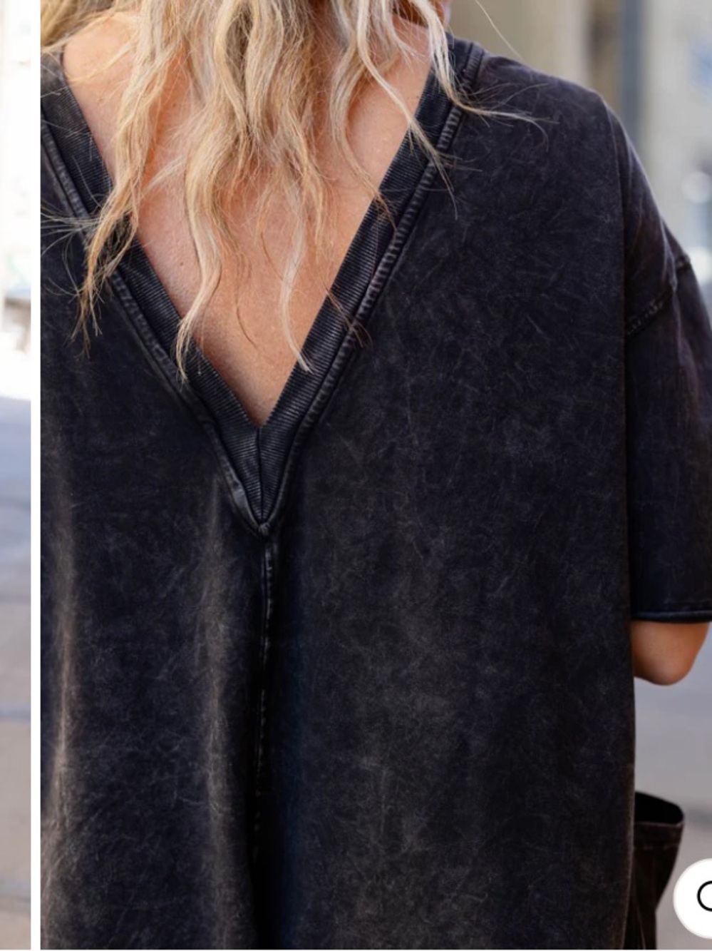 Free People Washed Black Tee Romper NWOT - Picture 3 of 10